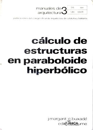 Cálculo de Estruturas em Paraboloide Hipérbólico