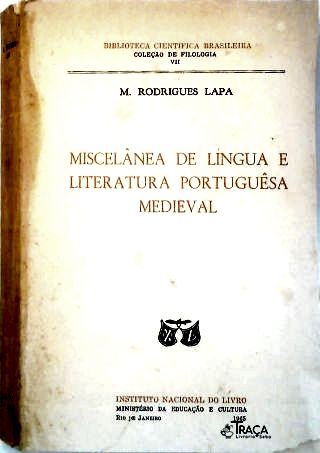 Miscelânea de Língua e Literatura Portuguêsa Medieval