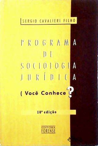 Programa de Sociologia Jurídica