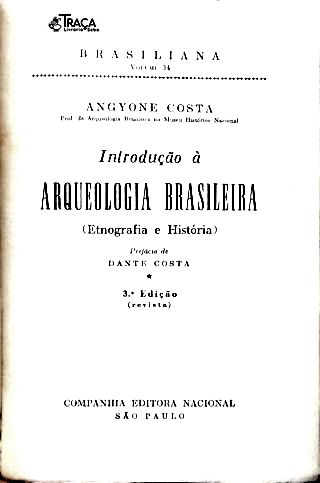 Introdução À Arqueologia Brasileira