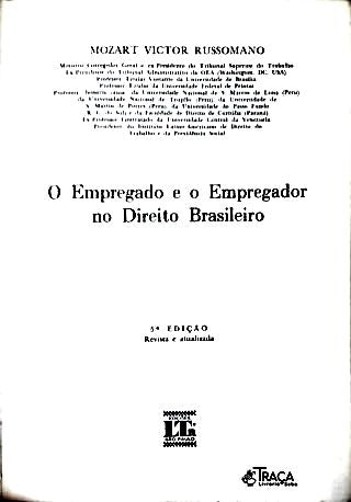 O Empregado e o Empregador No Direito Brasileiro