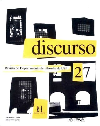 Discurso Nº 27 - Revista do Departamento de Filosofia da Usp