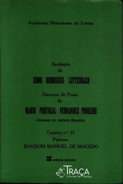Saudação de Edmo Rodrigues Lutterbach
