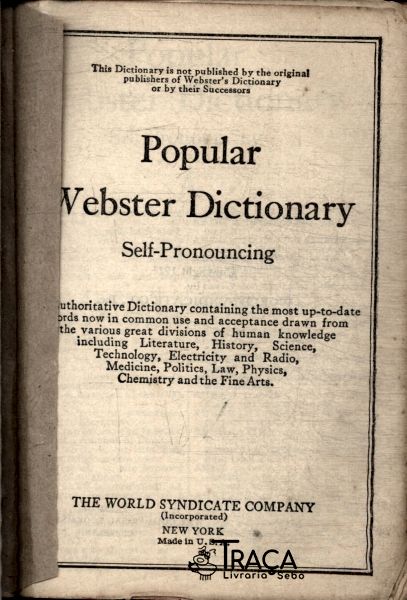 Popular Webster Dictionary (1924)