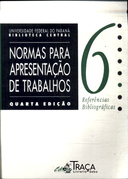 Normas para Apresentação de Trabalhos Vol 6