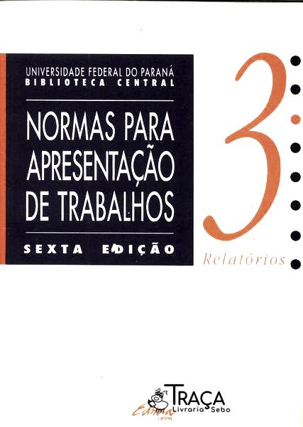 Normas para Apresentação de Trabalhos Cientíicos Vol 3