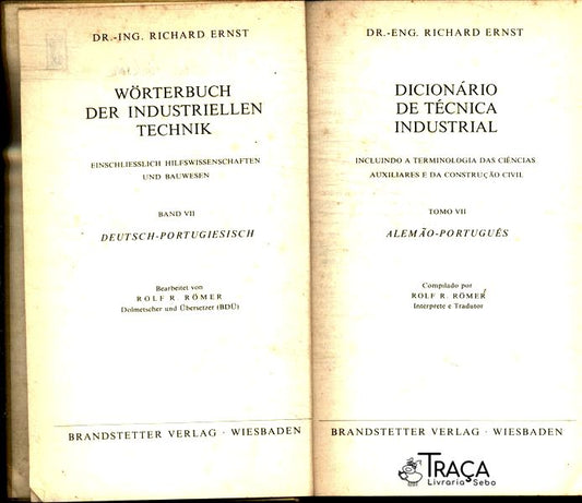 Dicionário De Técnica Industrial / Wörterbuch Der Industriellen Technik Tomo 7