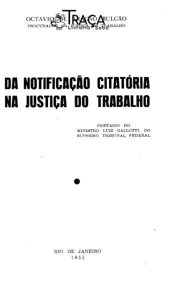 Da Notificação Citatória Na Justiça do Trabalho