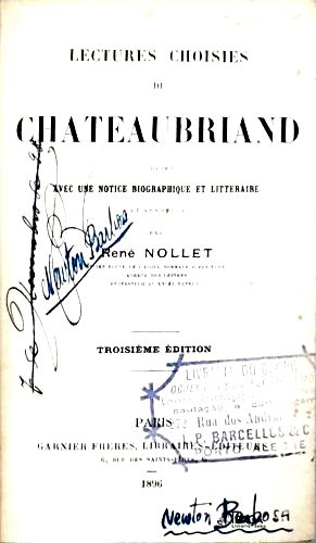 Lectures Chosies de Chateubriand