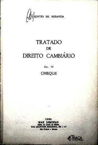 Tratado de Direito Cambiário