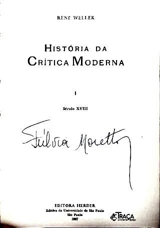História da Crítica Moderna