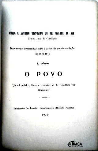 O Povo - Jornal Politico Litterario e Ministerial da Republica Rio Grandense