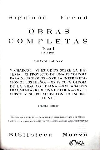 Obras Completas de Sigmund Freud - Vol. 1