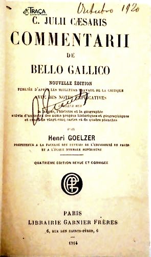 C. Julii Caesaris Commentarii de Bello Gallico (Livro em Latim)