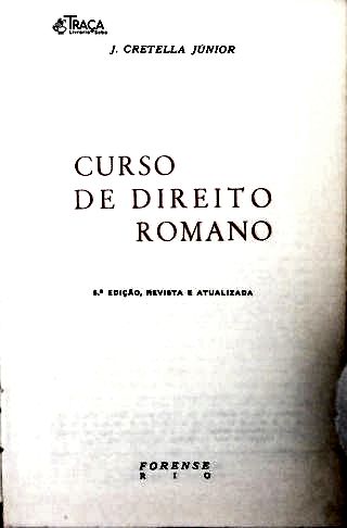 Curso de Direito Romano