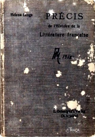 Précis de lHistoire de la Littérature Française