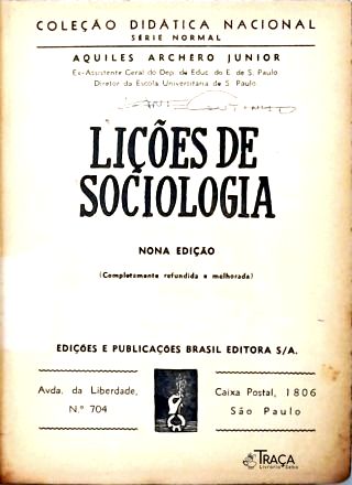 Lições de Sociologia